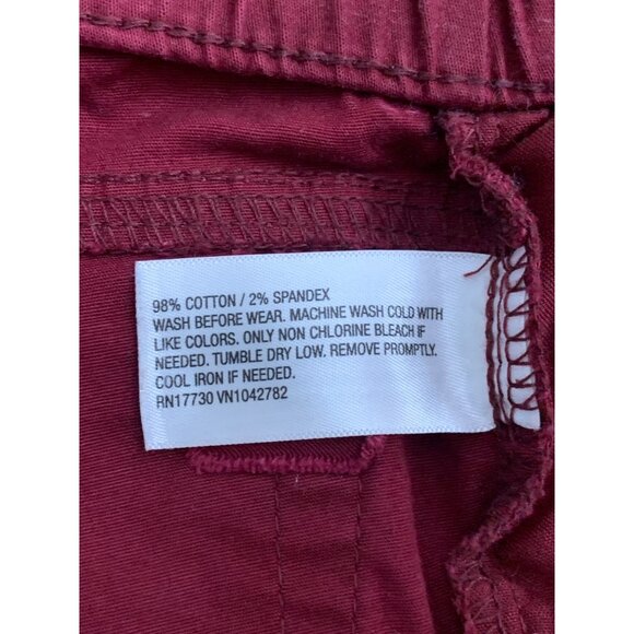 Cat & Jack Toddler Burgundy Pull-On Pants w/ Stretch Waistband & Drawstring 2T - Picture 7 of 10